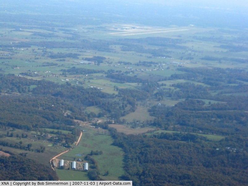 Northwest Arkansas Regional Airport (XNA) - Looking SE from 3500' and about 15nm