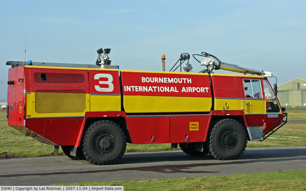 Bournemouth Airport, Bournemouth, England United Kingdom (EGHH) - Fire Engine no.3