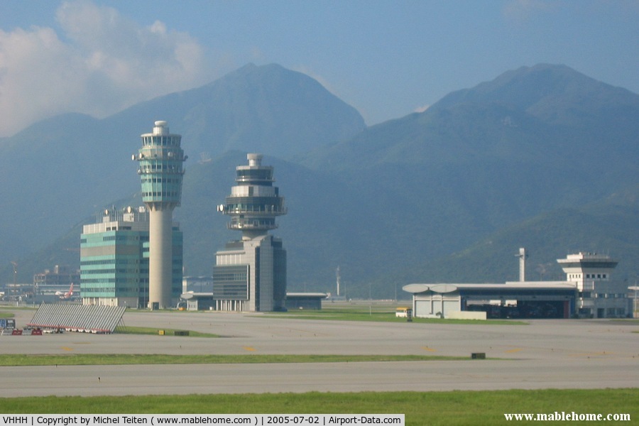 Hong Kong International Airport, Hong Kong Hong Kong (VHHH) - Control Tower and firemen building