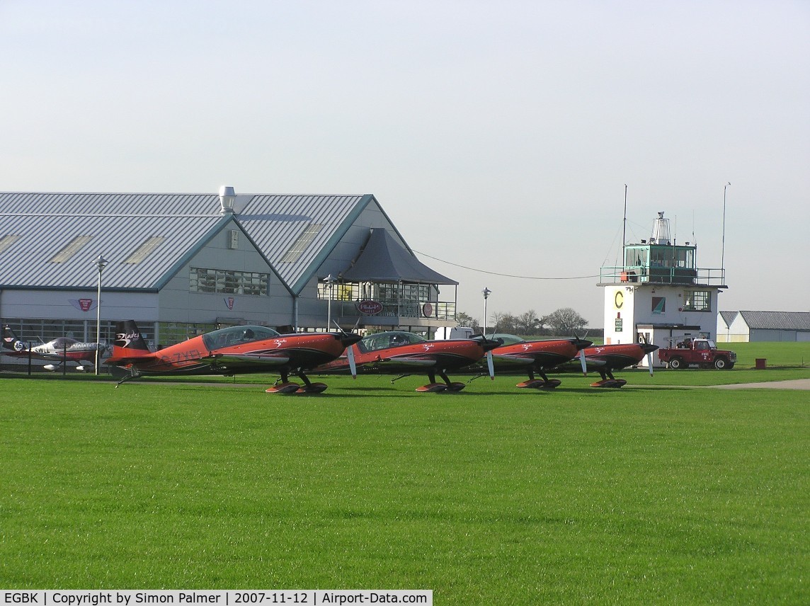 Sywell Aerodrome Airport, Northampton, England United Kingdom (EGBK) - General view with 