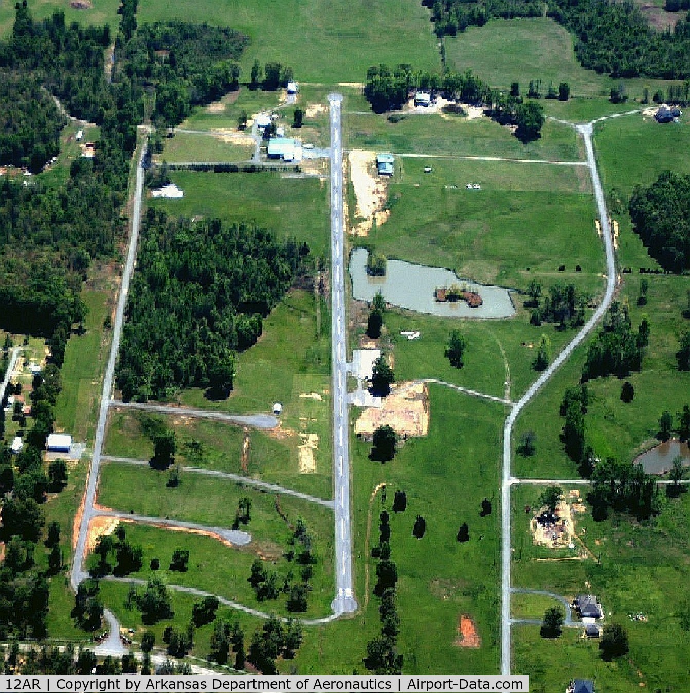 Gibbons Airport (12AR) - Aerial Photo