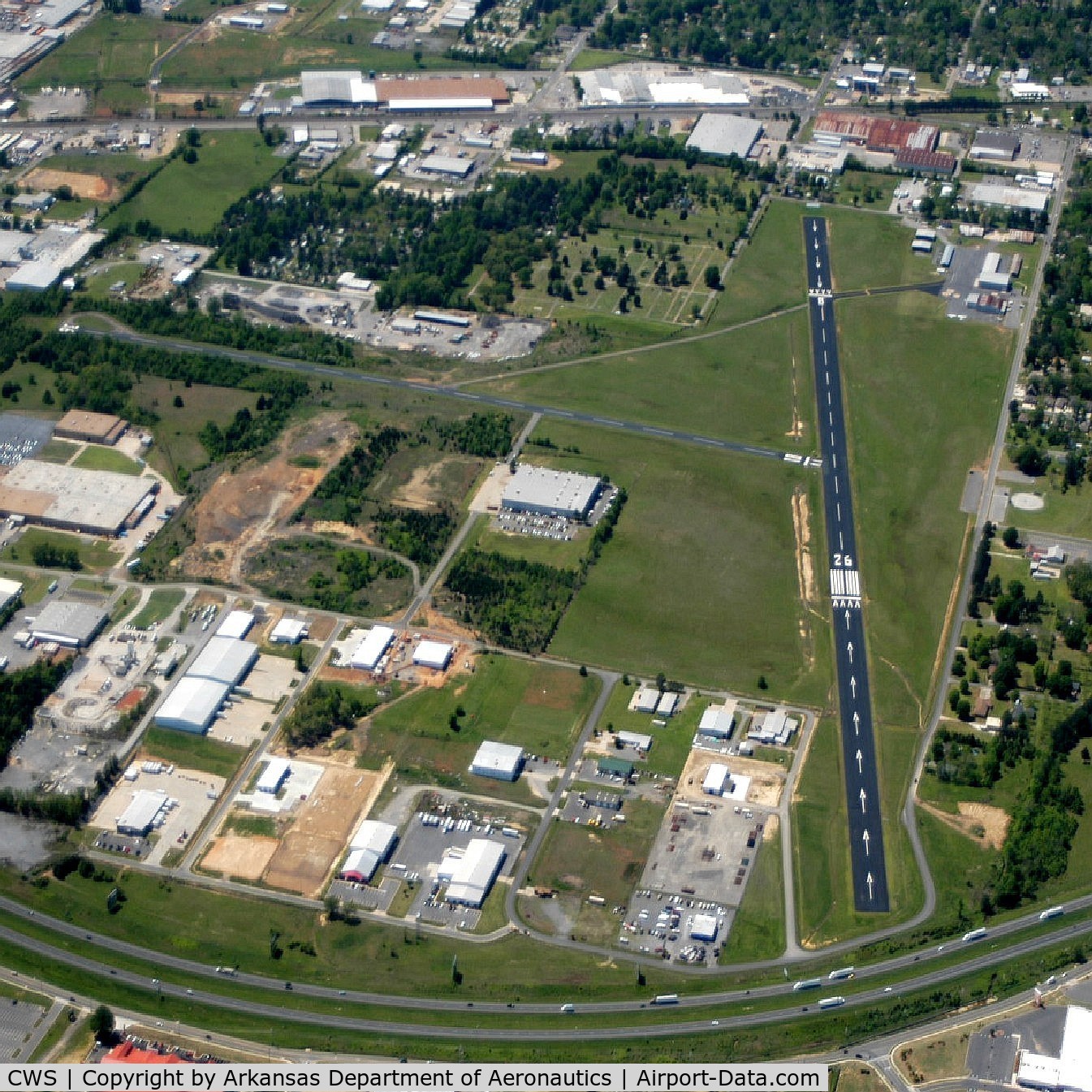 Dennis F Cantrell Field Airport (CWS) - Aerial Photo
