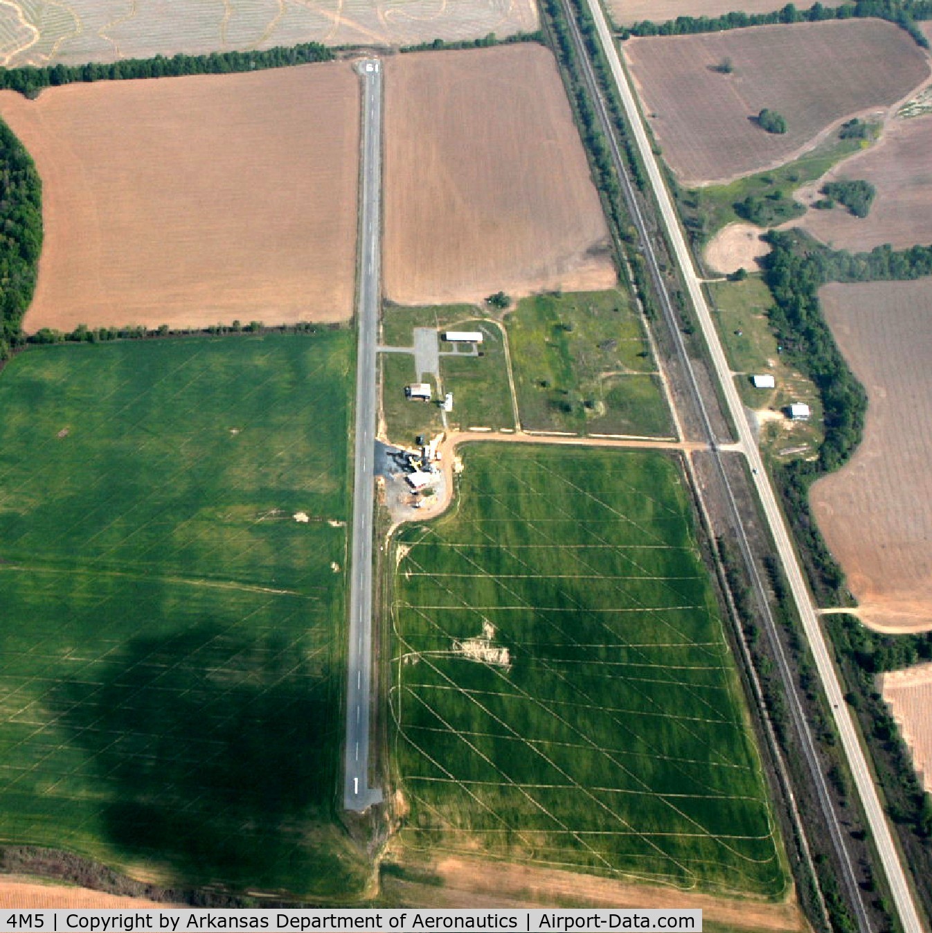Dermott Municipal Airport (4M5) - Aerial Photo