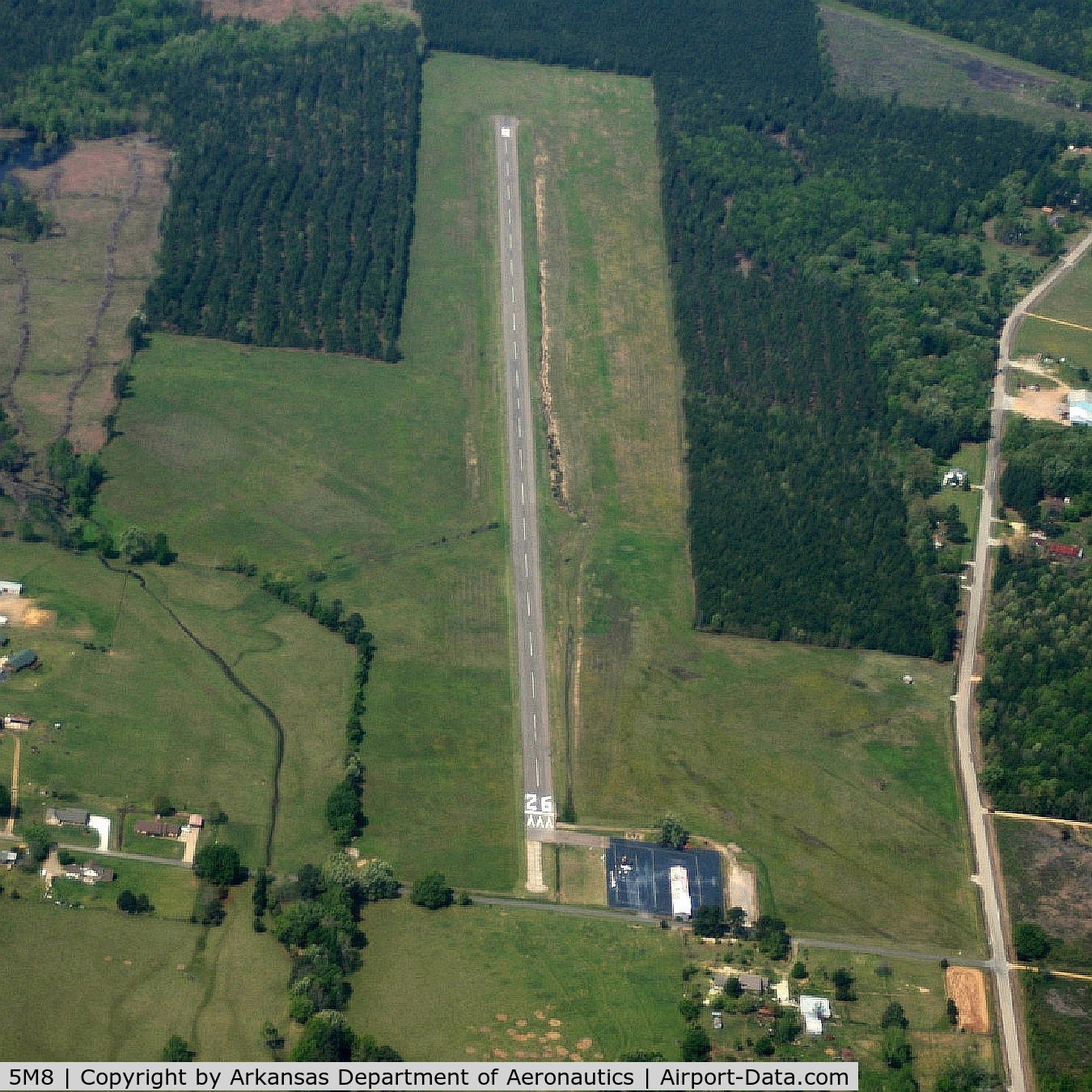 Gurdon Lowe Field Airport (5M8) - Aerial Photo