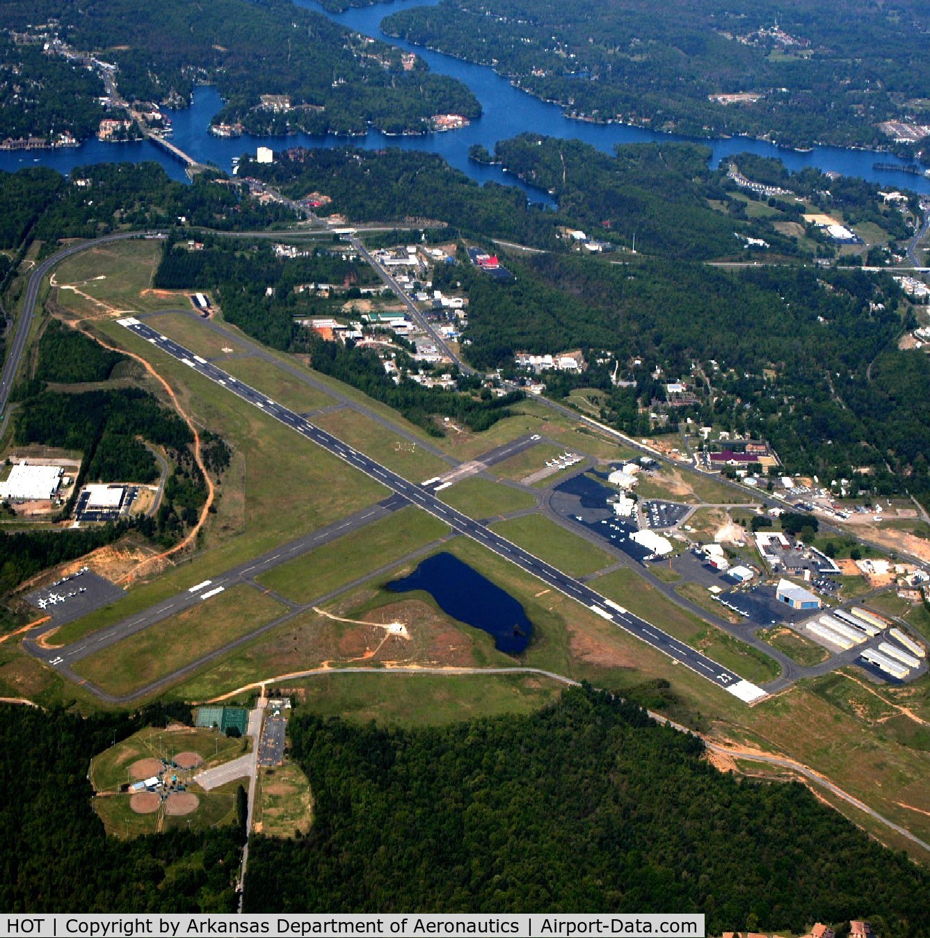Memorial Field Airport (HOT) - Aerial Photo