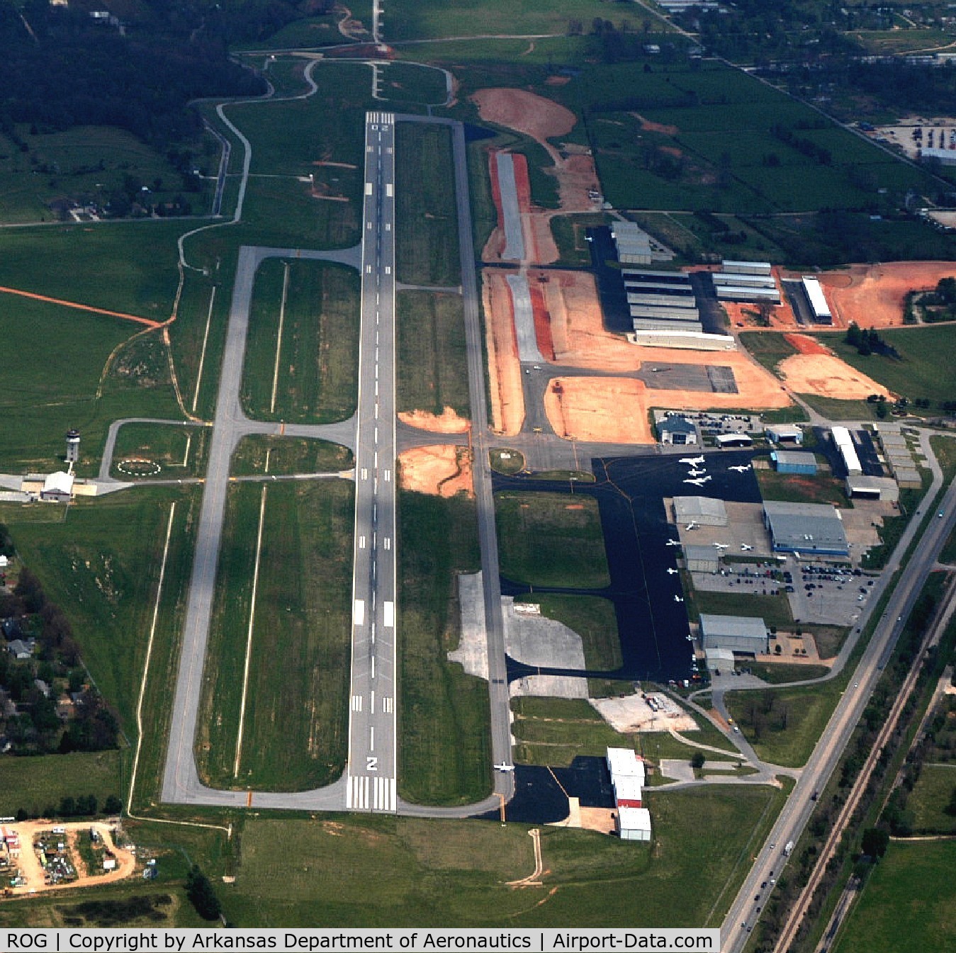 Rogers Muni-carter Field Airport (ROG) - Aerial Photo