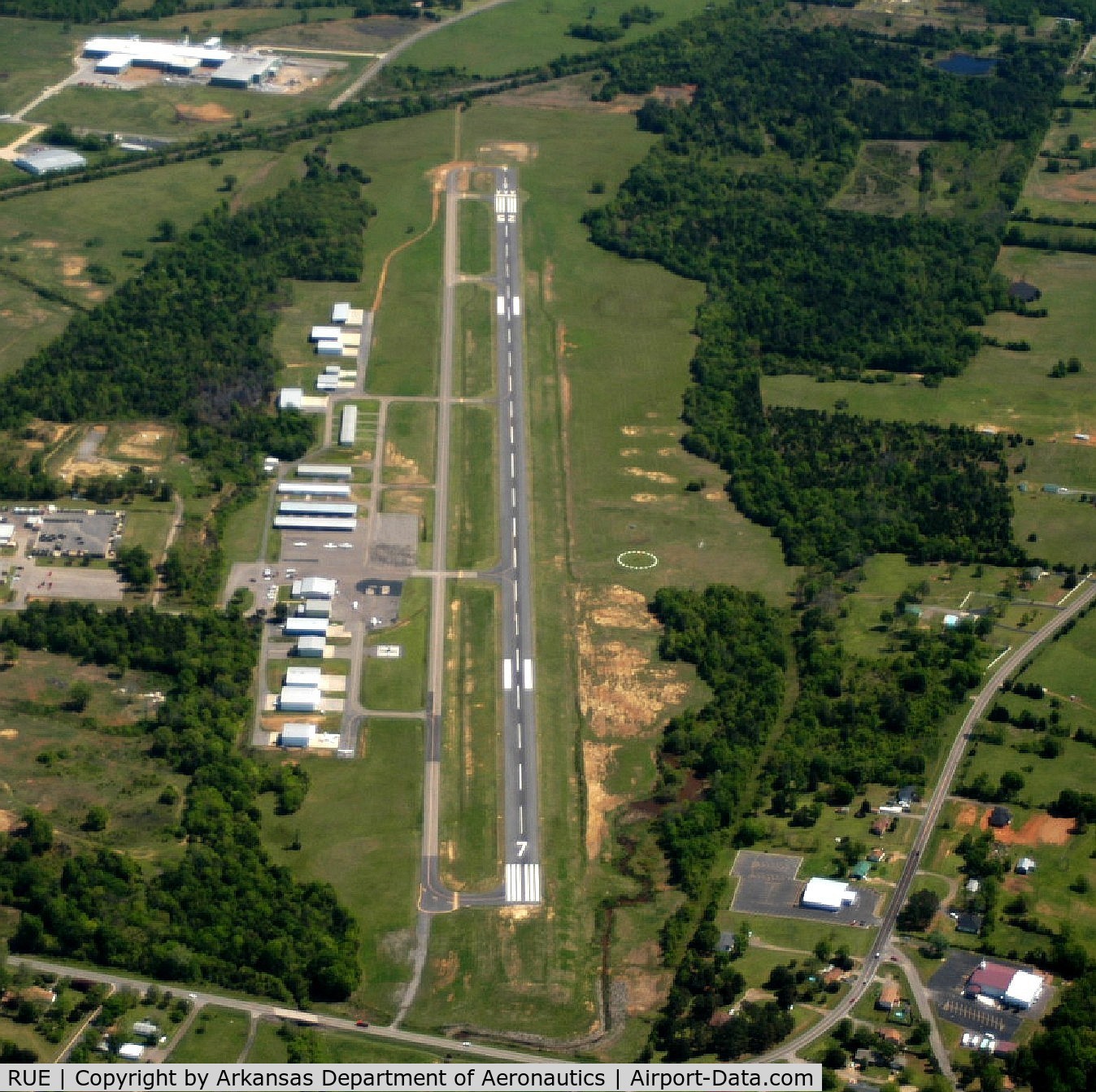 Russellville Regional Airport (RUE) - Aerial Photo