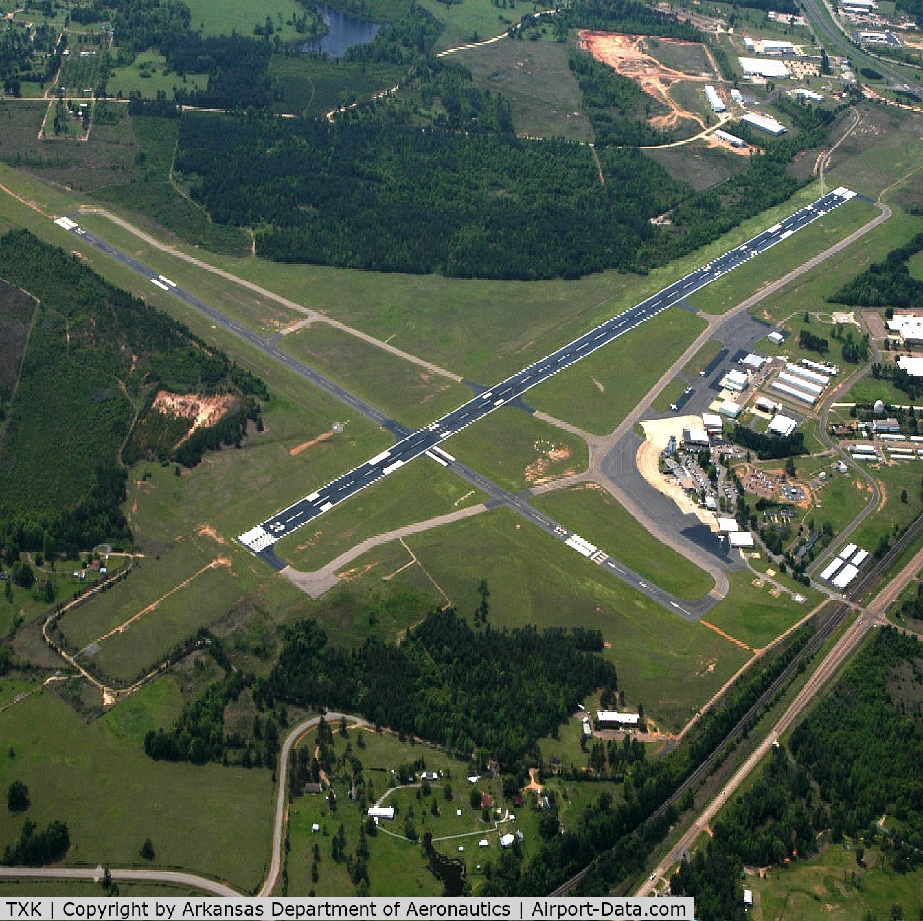 Texarkana Rgnl-webb Field Airport (TXK) - Aerial Photo