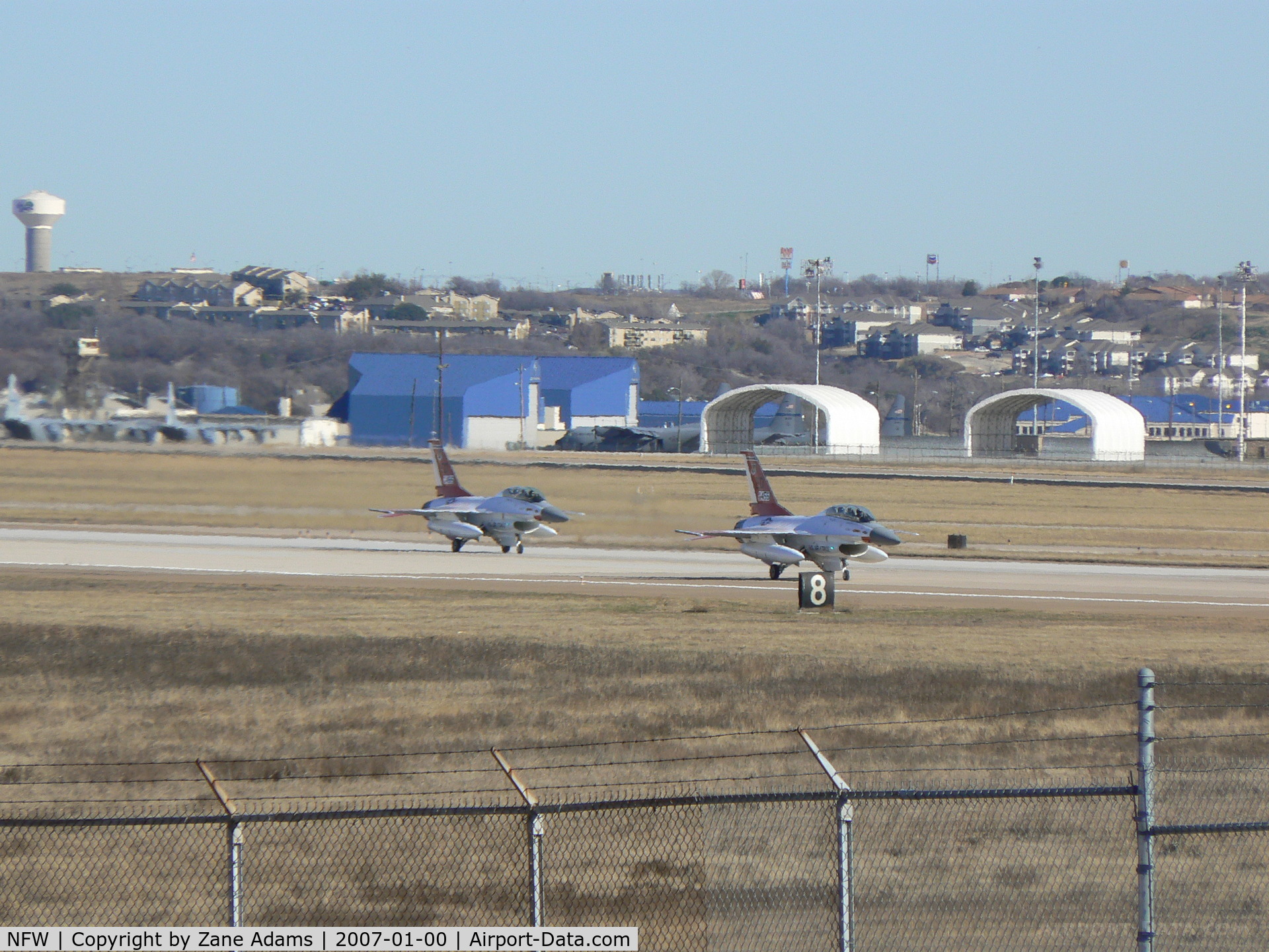 Fort Worth Nas Jrb/carswell Field Airport (NFW) - Two chase aircraft from Edwards AFB in town for F-35 flight test. - 92-0455 and 92-0456