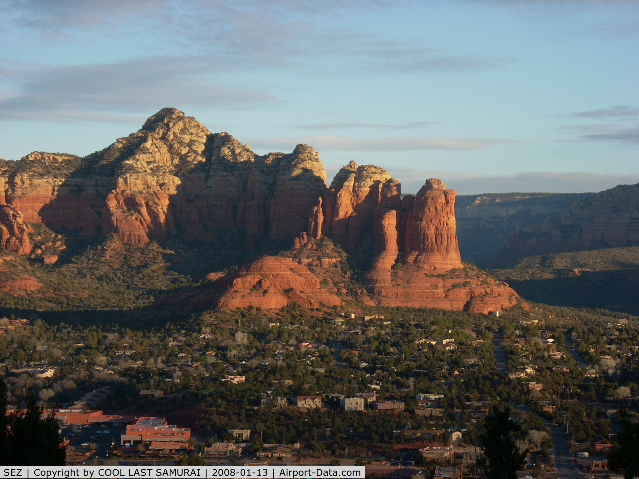 Sedona Airport (SEZ) - A view from Sky Ranch Lodge, located right adjacent to SEZ Terminal
