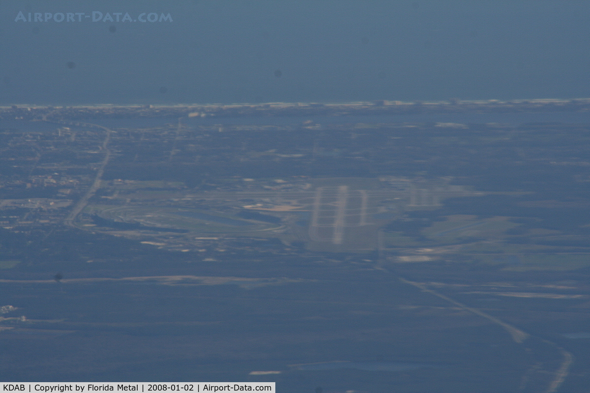 Daytona Beach International Airport (DAB) - Daytona Beach Airport looking east from Delta 767