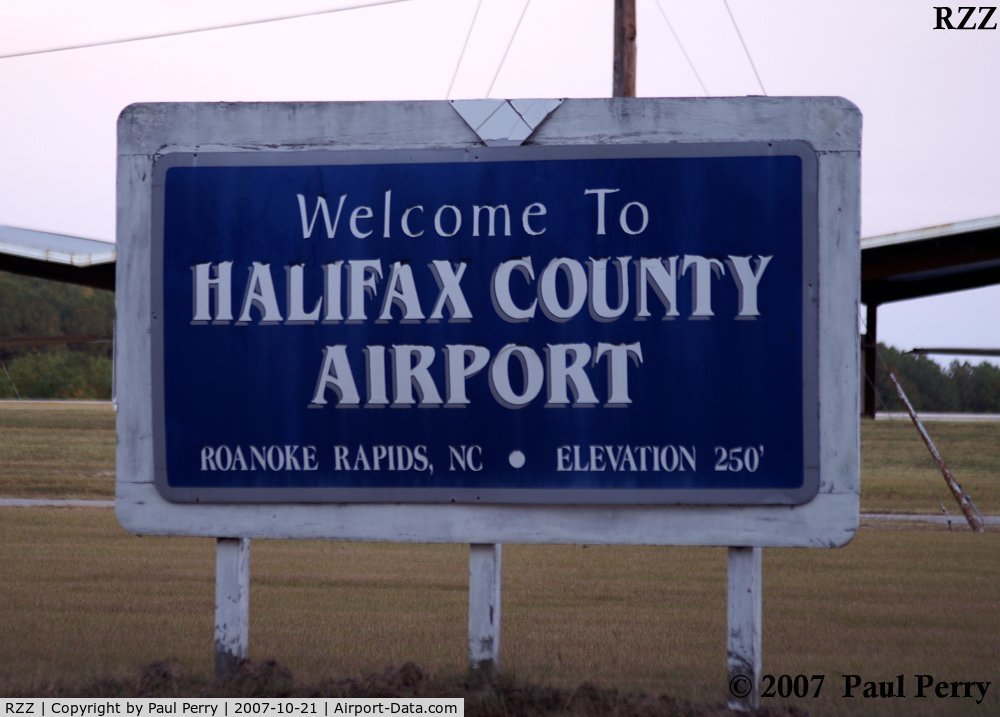 Halifax County Airport (RZZ) - Can't miss the sign, its at the end of the road