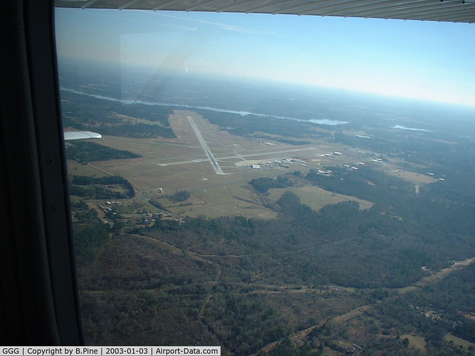 East Texas Regional Airport (GGG) - From the Air