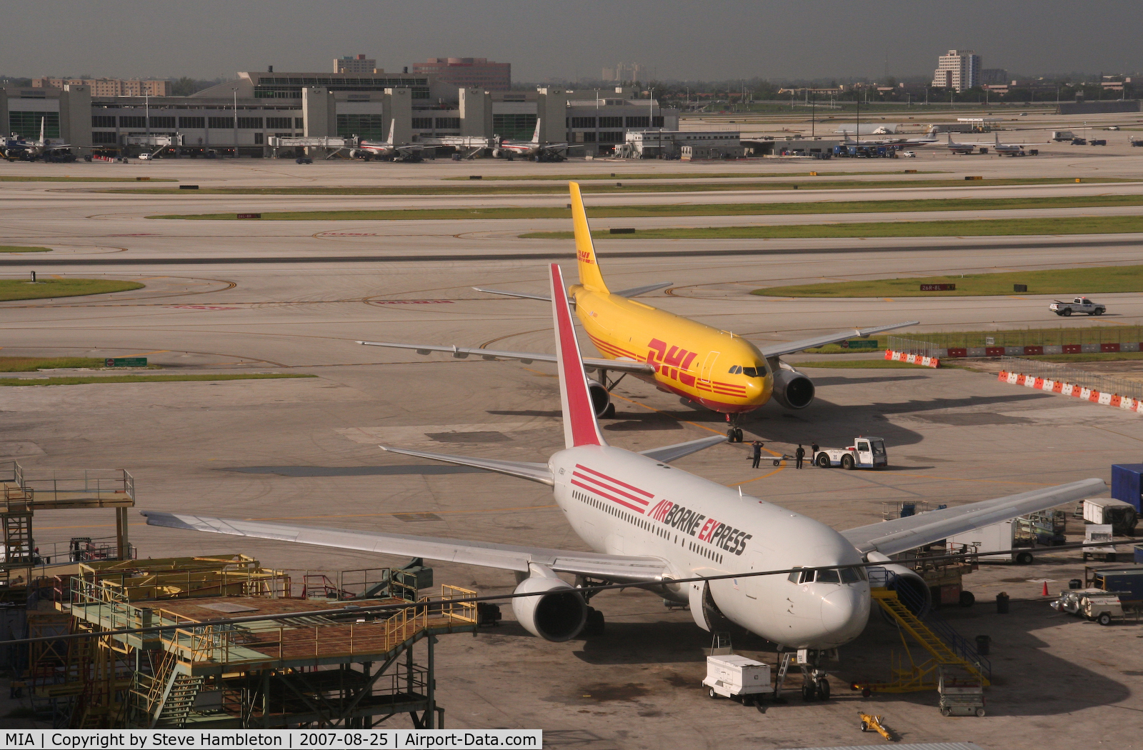 Miami International Airport (MIA) - View from Comfort Inn and Suites top floor bedroom