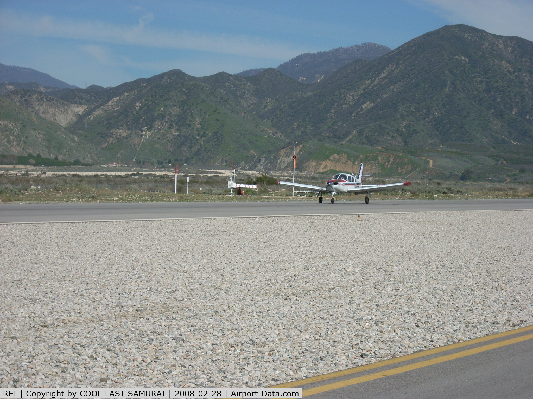 Redlands Municipal Airport (REI) - Taking Off from REI Rwy26