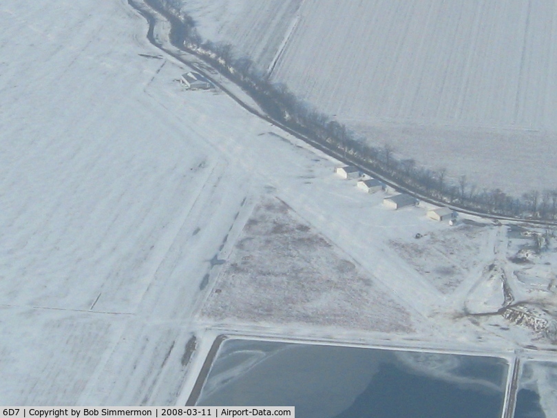 Deshler Municipal Landing Strip Airport (6D7) - Winter look from 2500'