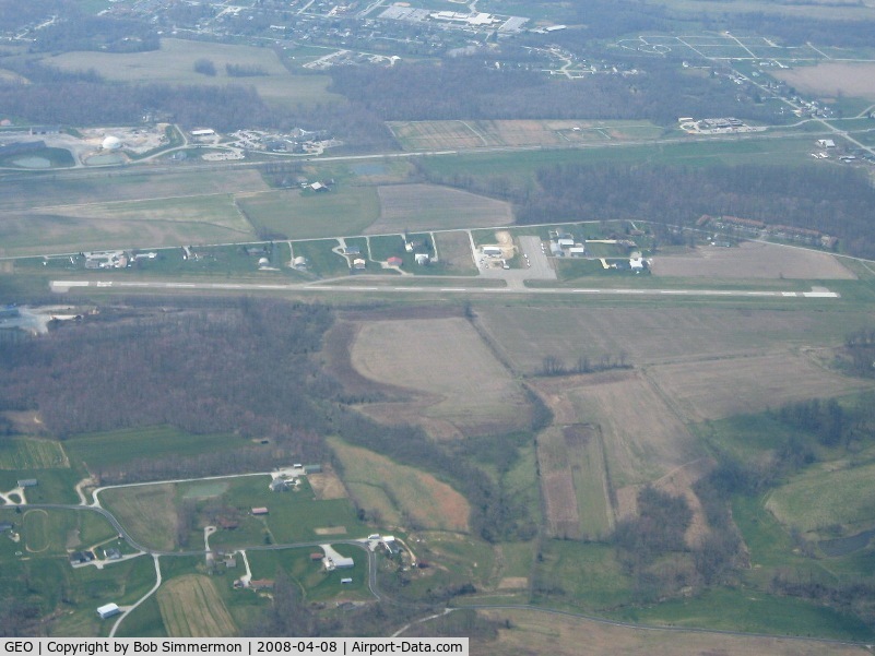 Brown County Airport (GEO) - Looking west from 5000'