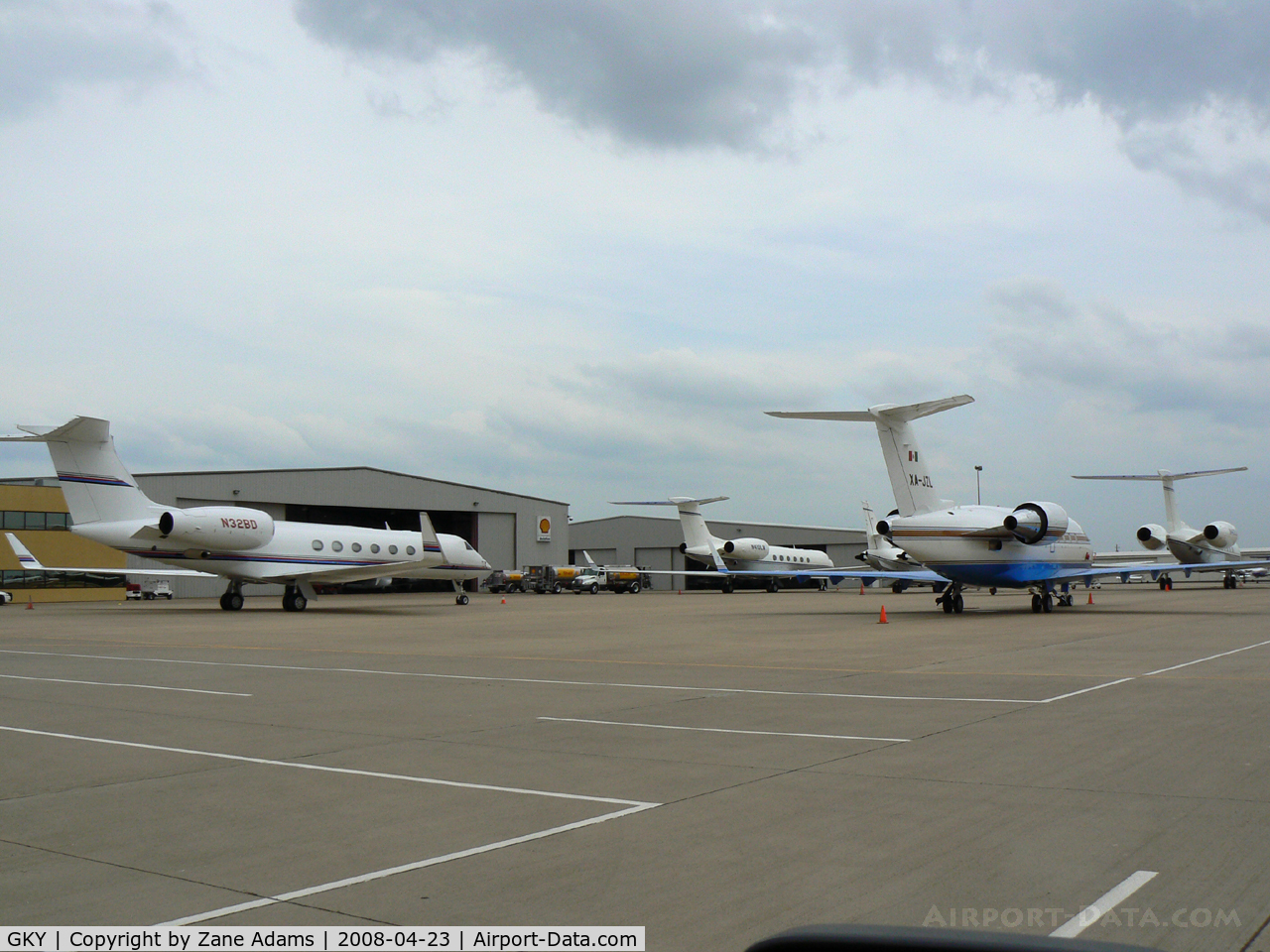 Arlington Municipal Airport (GKY) - Invasion of the Biz Jets - THREE Lockheed Martin, Black and Decker, Misc GV, Cessna Jet, and one from Mexico along with the small ones...