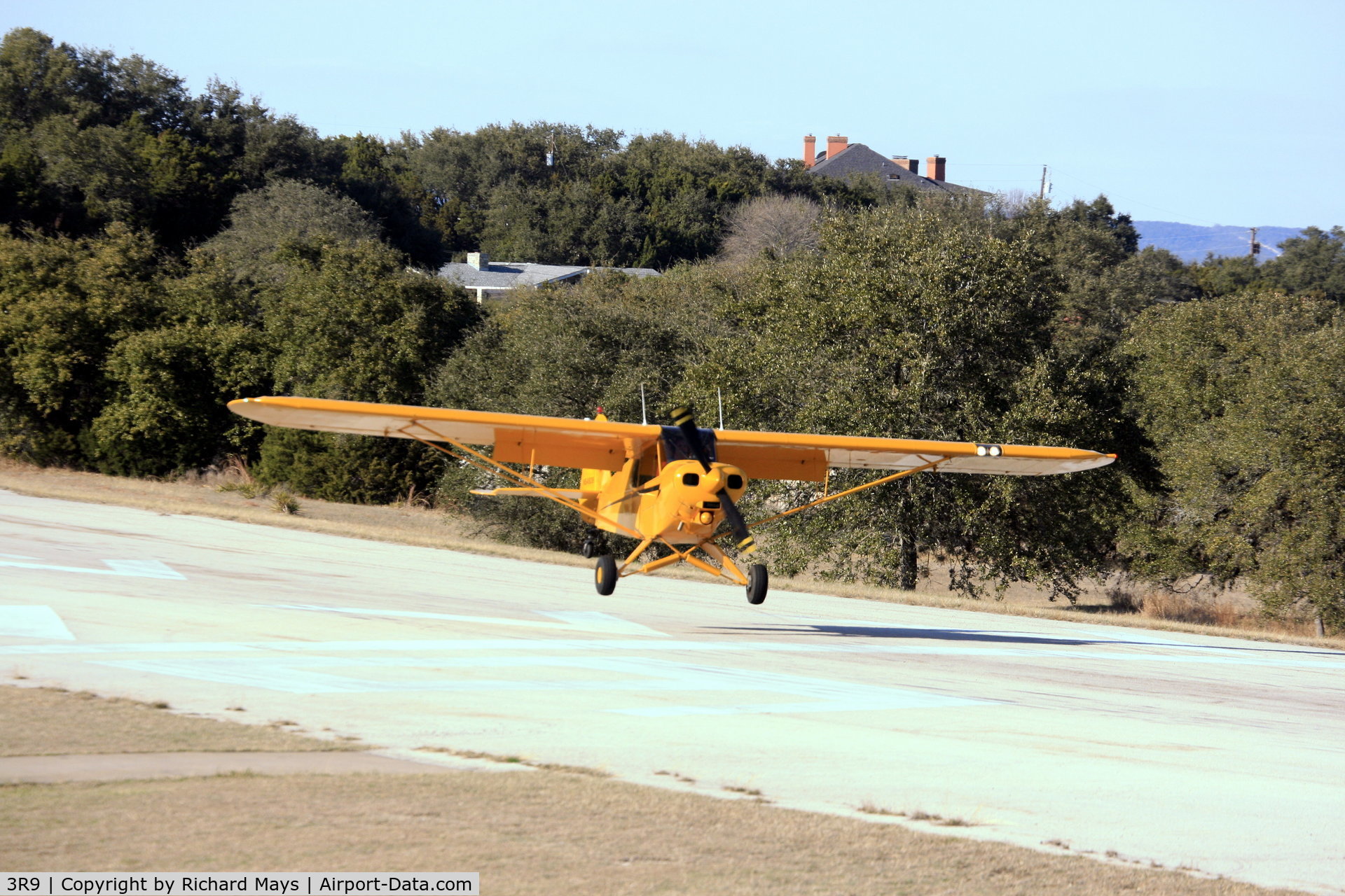 Lakeway Airpark Airport (3R9) - Cub landing on 16