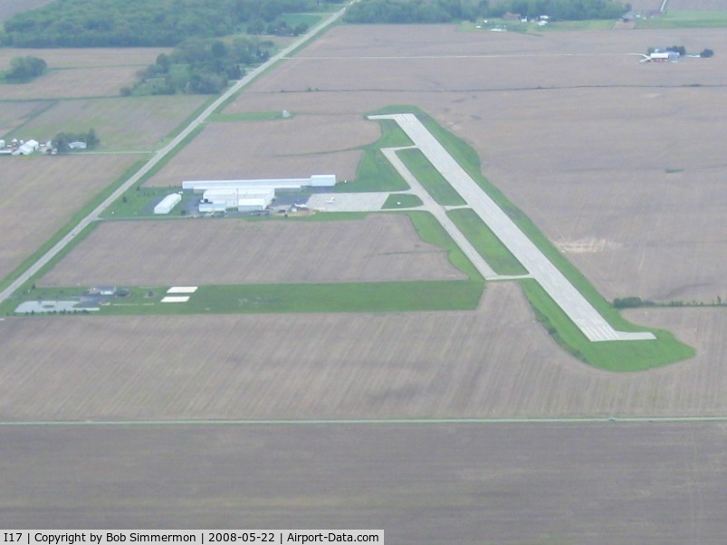 Piqua Airport- Hartzell Field Airport (I17) - Looking down runway 26 at Piqua, Ohio
