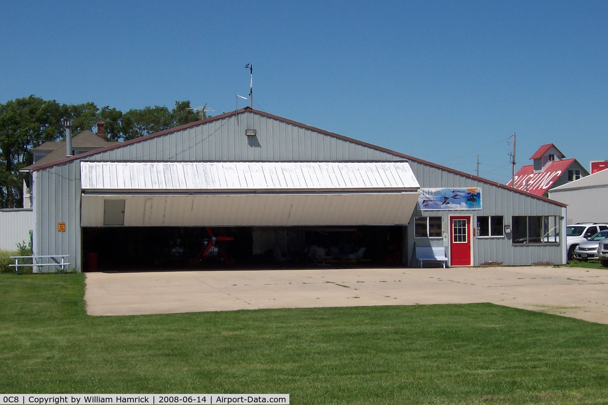 Cushing Field Ltd Airport (0C8) - A & M Airsport Hangar at Cushing