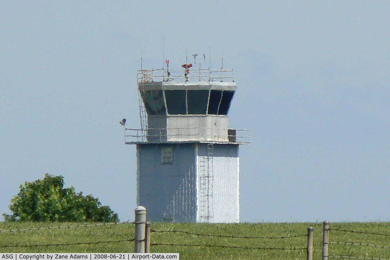 Springdale Municipal Airport (ASG) - Control Tower at Springdale, AR ..from the highway south of the field.