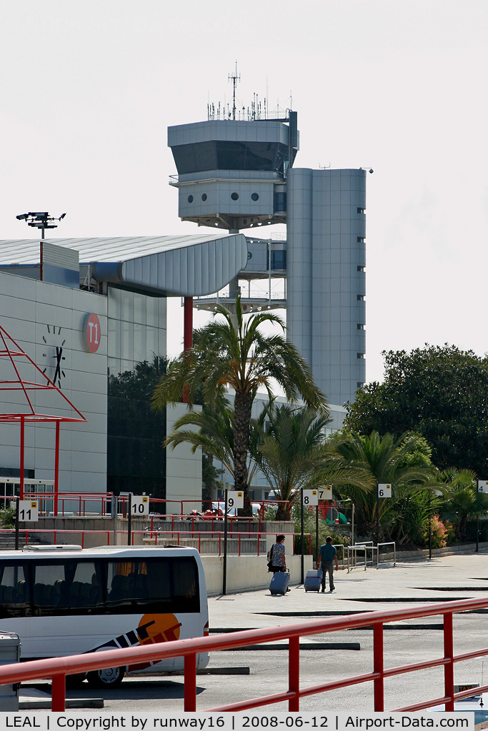 Alicante Airport (formerly El Altet Airport), Alicante Spain (LEAL) - Control Tower outside the airport