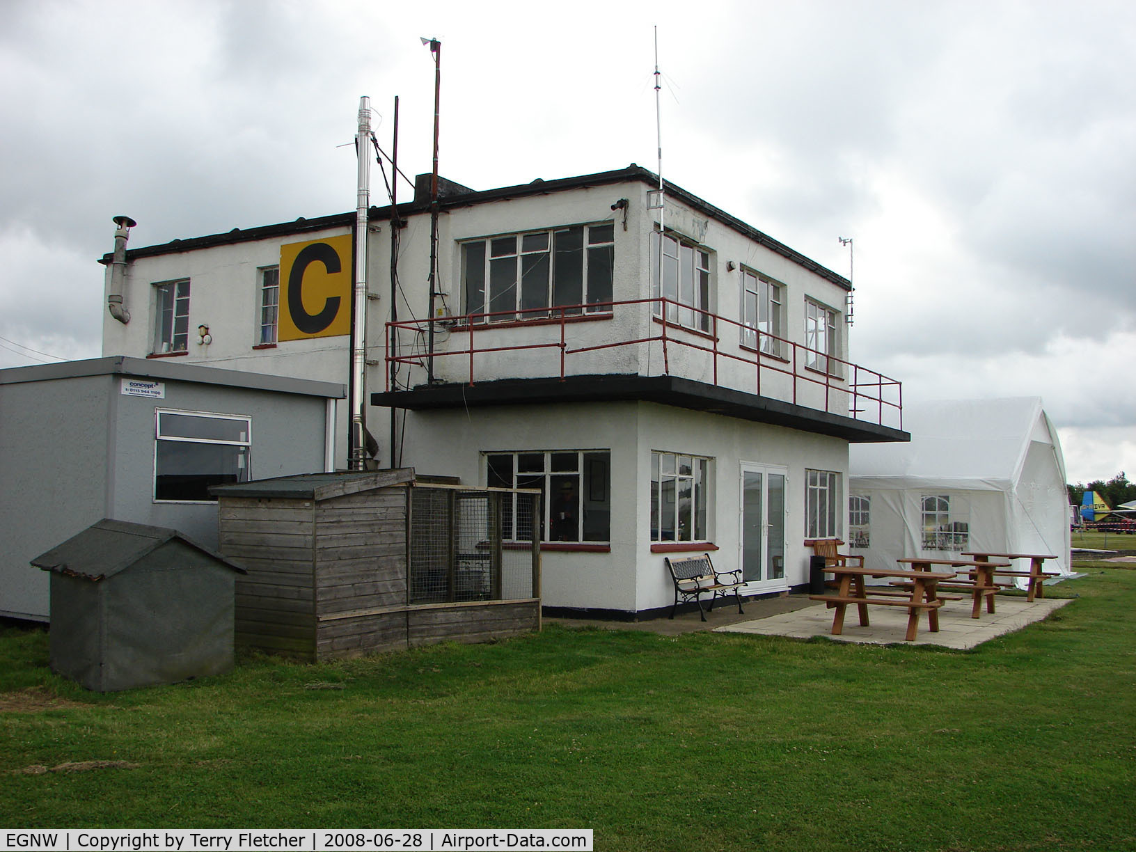 Wickenby Aerodrome Airport, Lincoln, England United Kingdom (EGNW) - Wickenby EGNW Control Tower , Museum and Cafe