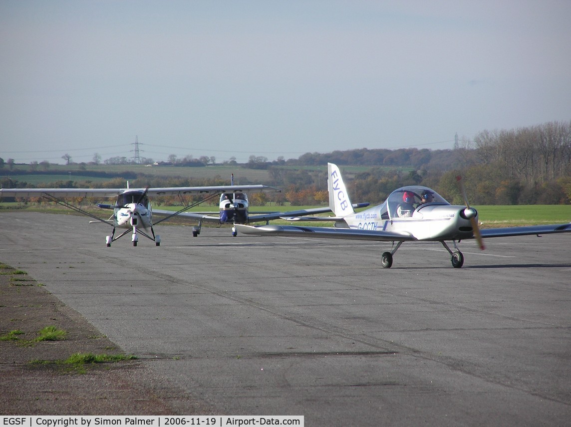 Peterborough Business Airport, Peterborough, England United Kingdom (EGSF) - Busy day at Conington