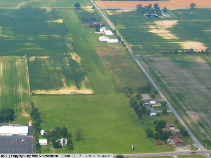 Ada Airport (0D7) - Looking west from 2500'