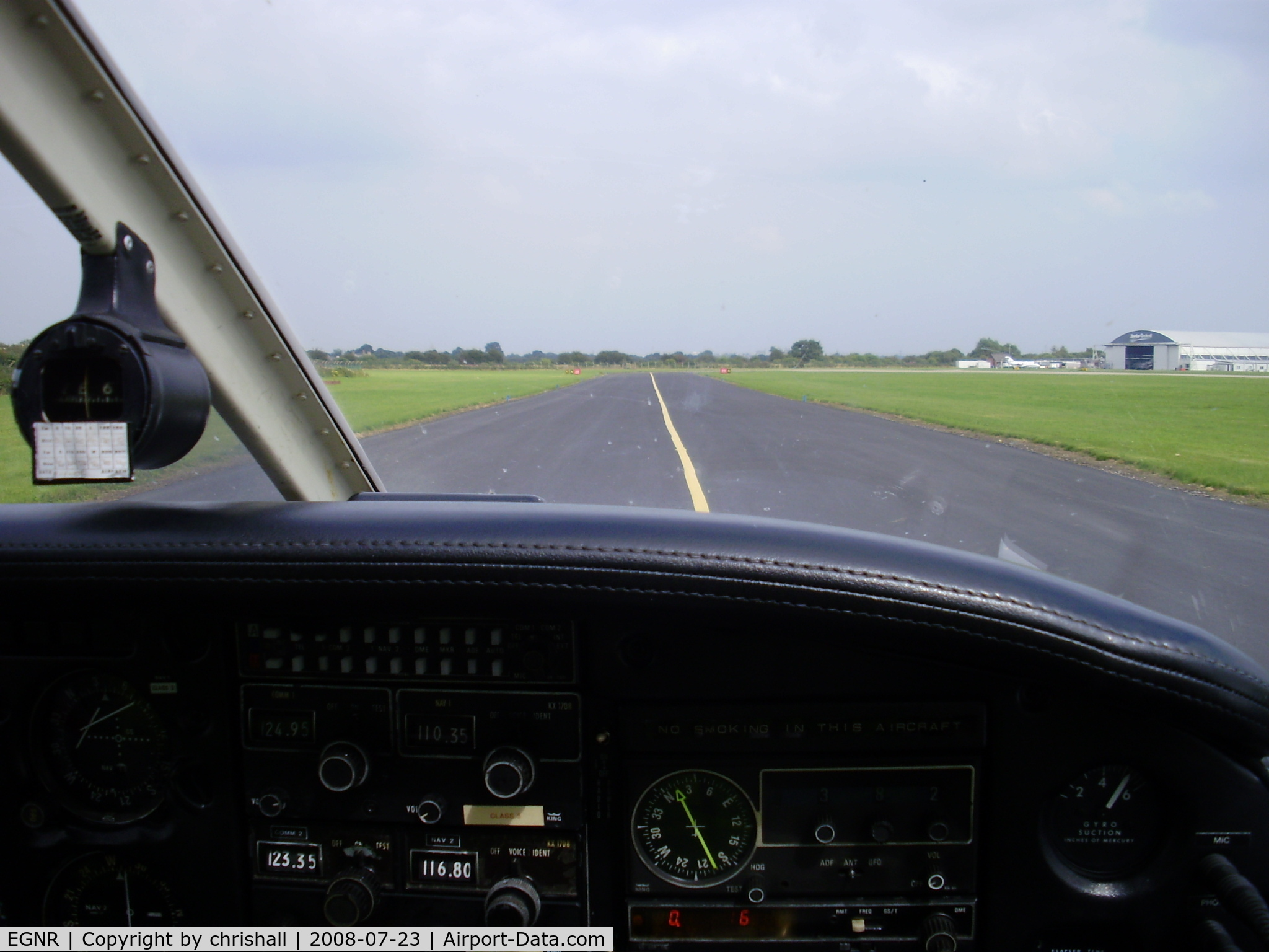 Hawarden Airport, Chester, England United Kingdom (EGNR) - on the taxiway