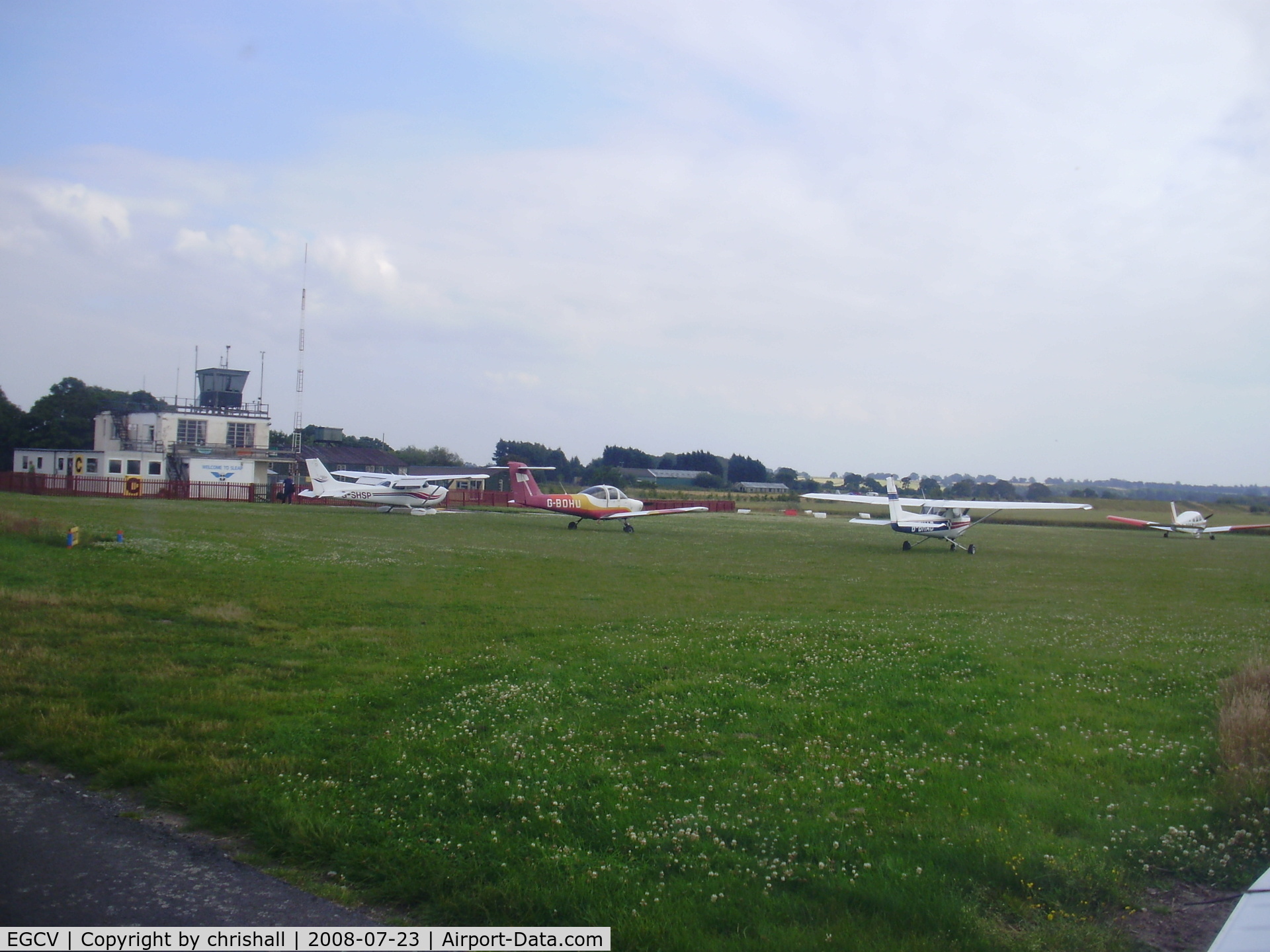 Sleap Airfield Airport, Shrewsbury, England United Kingdom (EGCV) - taxing out from Sleap