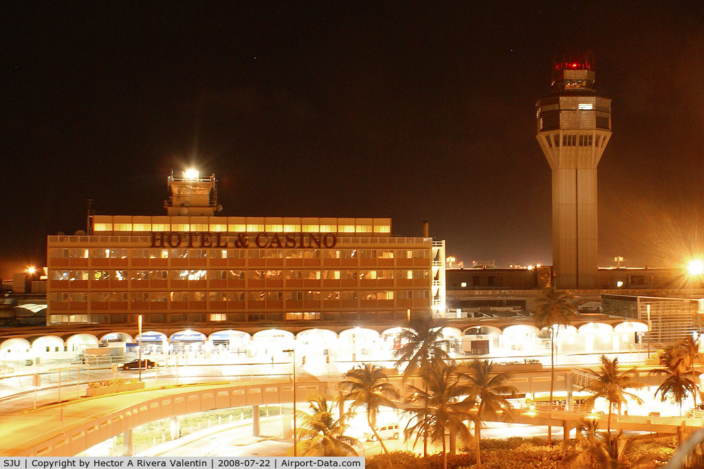Luis Munoz Marin International Airport (SJU) - SJU terminal in the night