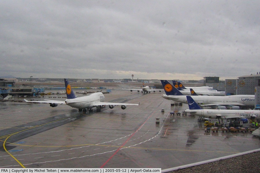 Frankfurt International Airport, Frankfurt am Main Germany (FRA) - Rainy day in Frankfurt