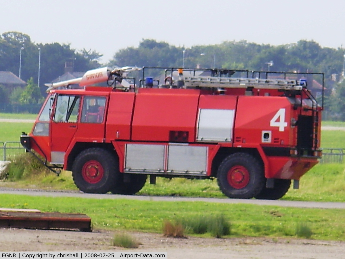 Hawarden Airport, Chester, England United Kingdom (EGNR) - Hawarden fire truck