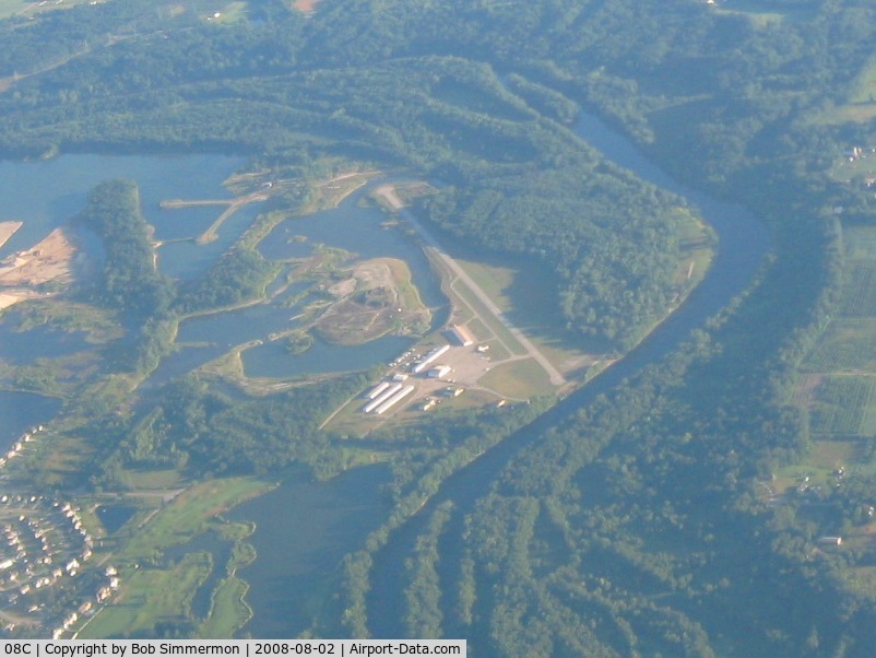 Riverview Airport (08C) - Looking NW from 6000'