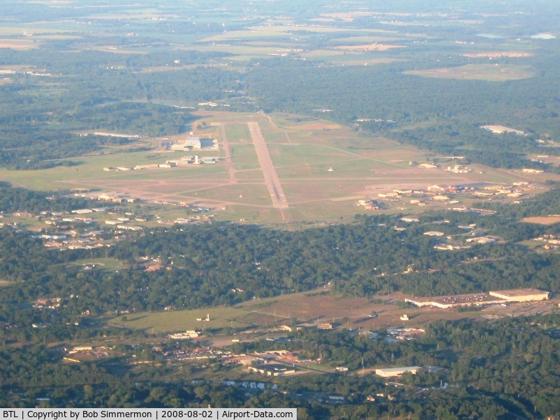 W K Kellogg Airport (BTL) - Lookng SW from 6000'
