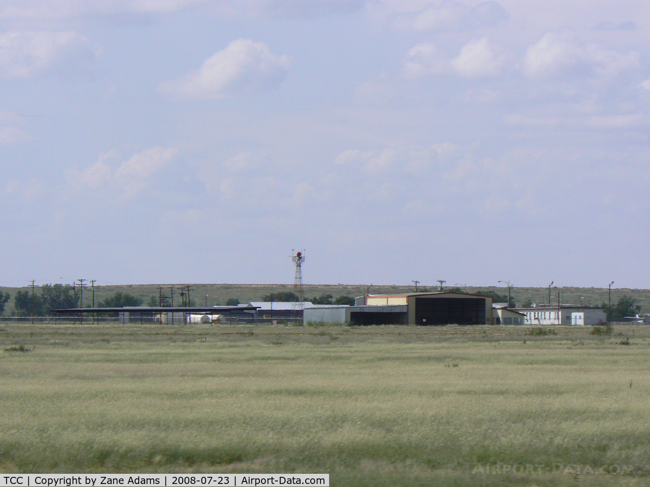 Tucumcari Municipal Airport (TCC) - Tucumcari New Mexico - from I-40 at the posted 75mph! ...I didn't have time to stop!