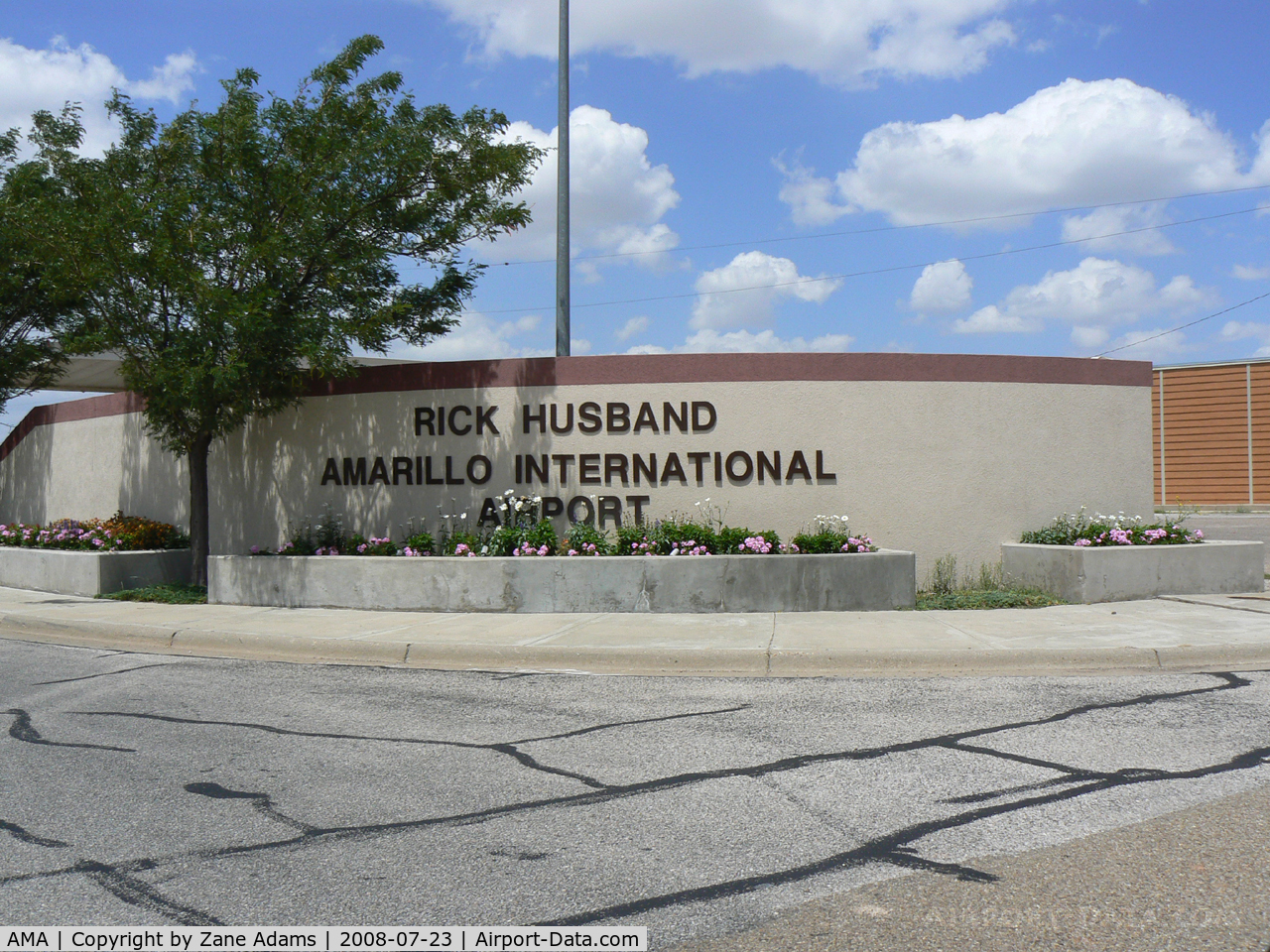 Rick Husband Amarillo International Airport (AMA) - Amarillo International - Named after Columbia Astronaut Rick Husband - Lost during re-entry 2003