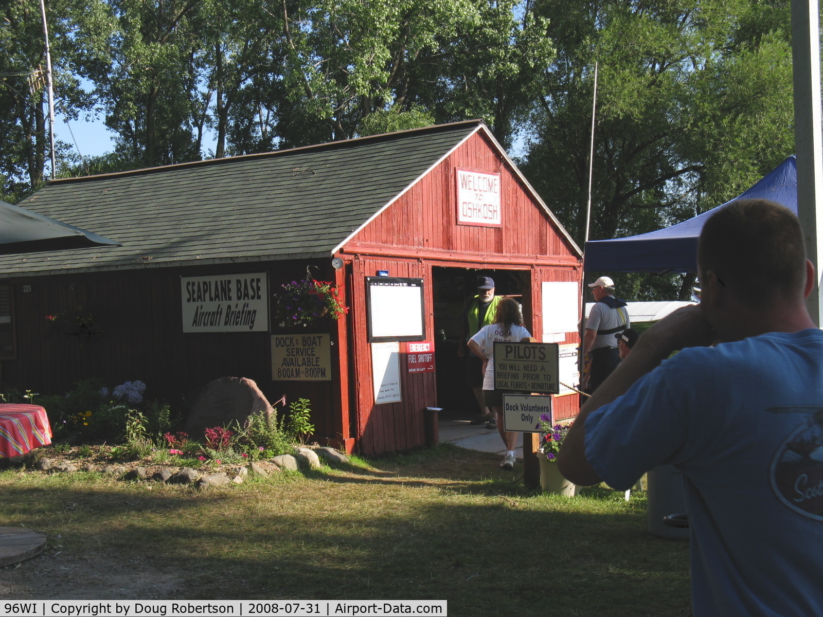 Vette/blust Seaplane Base (96WI) - Vette/Blust EAA Seaplane Base, Briefing Bldg.