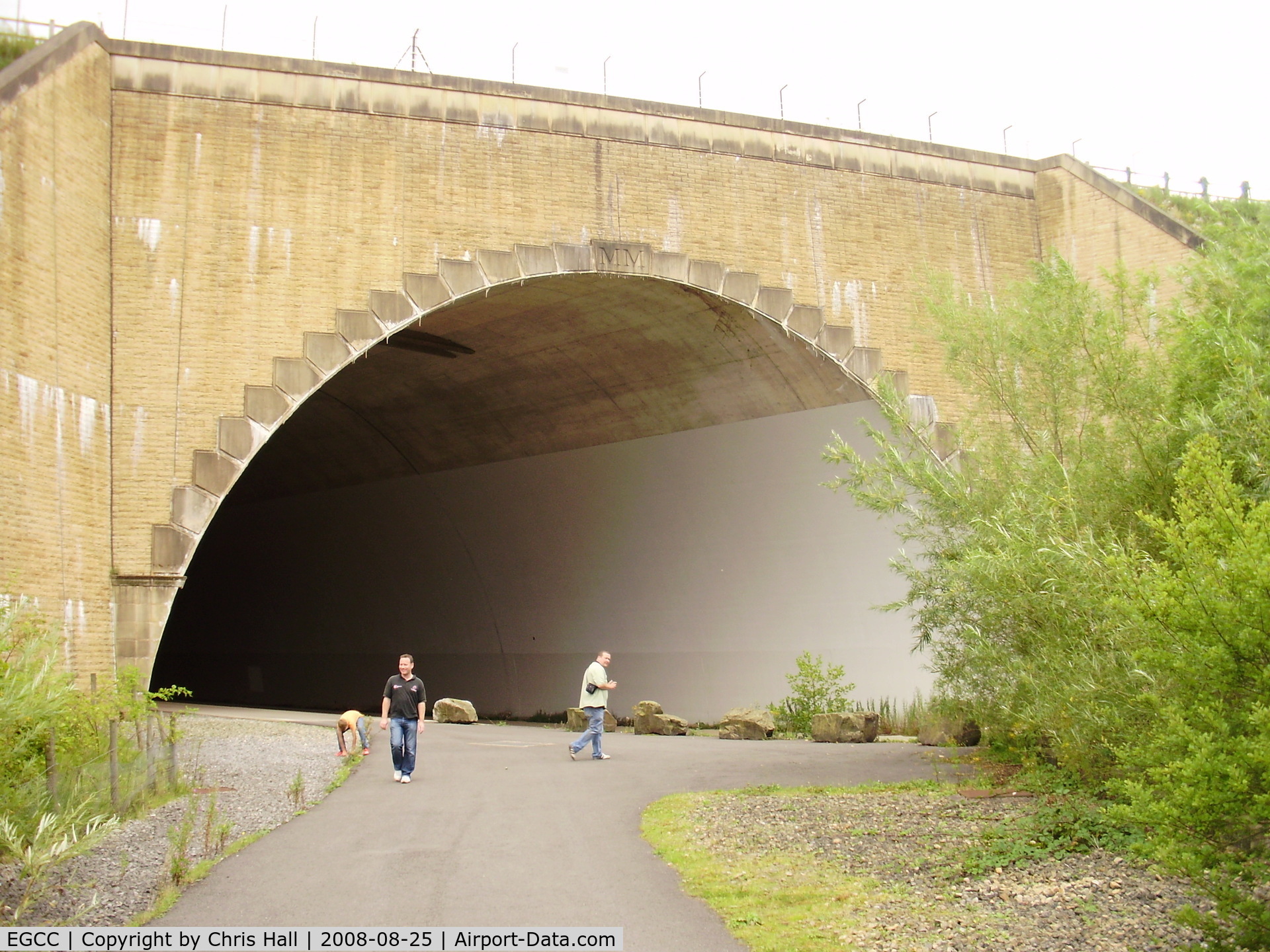 Manchester Airport, Manchester, England United Kingdom (EGCC) - The River Bollin tunnel under RW 23L