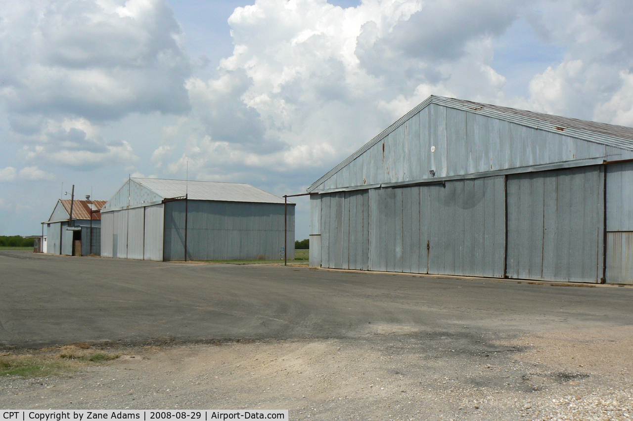 Cleburne Regional Airport (CPT) - Older hangers at the north end of the field. at Cleburne Municipal