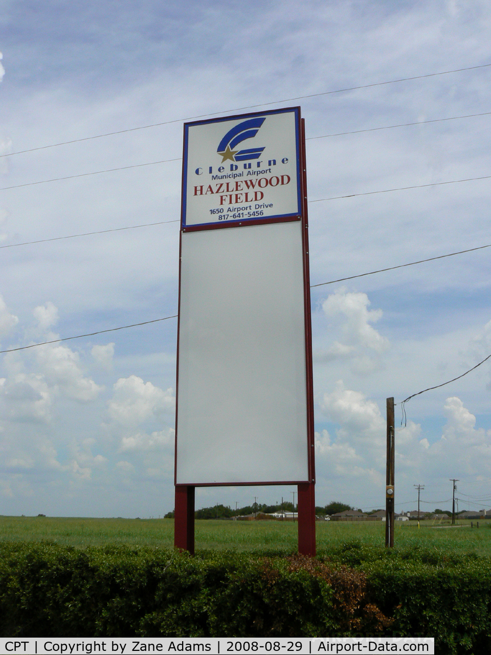 Cleburne Regional Airport (CPT) - Cleburne Municipal - TX