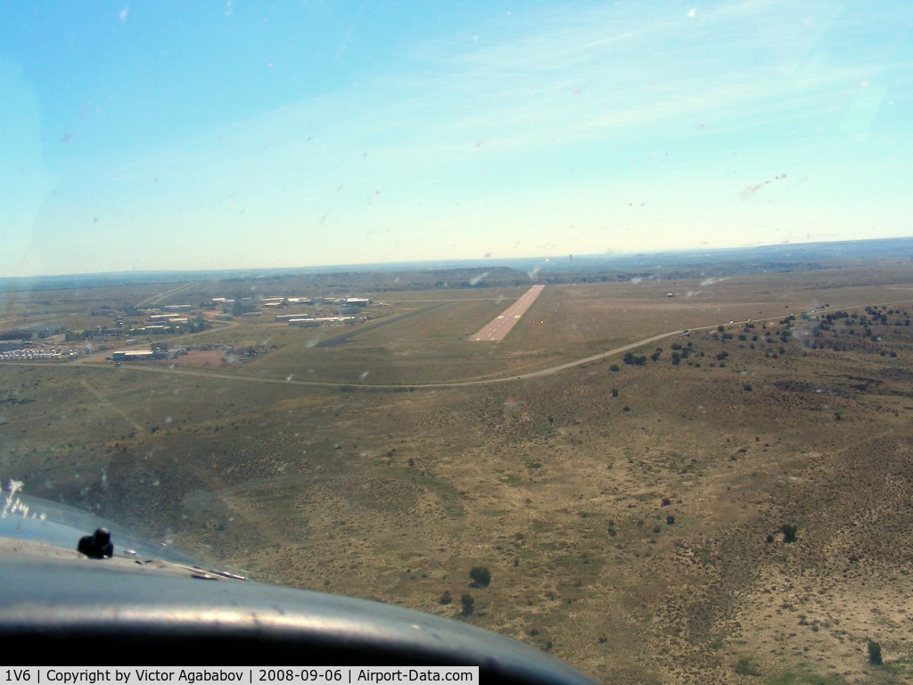 Fremont County Airport (1V6) - Turning final rwy 11 at Canon City