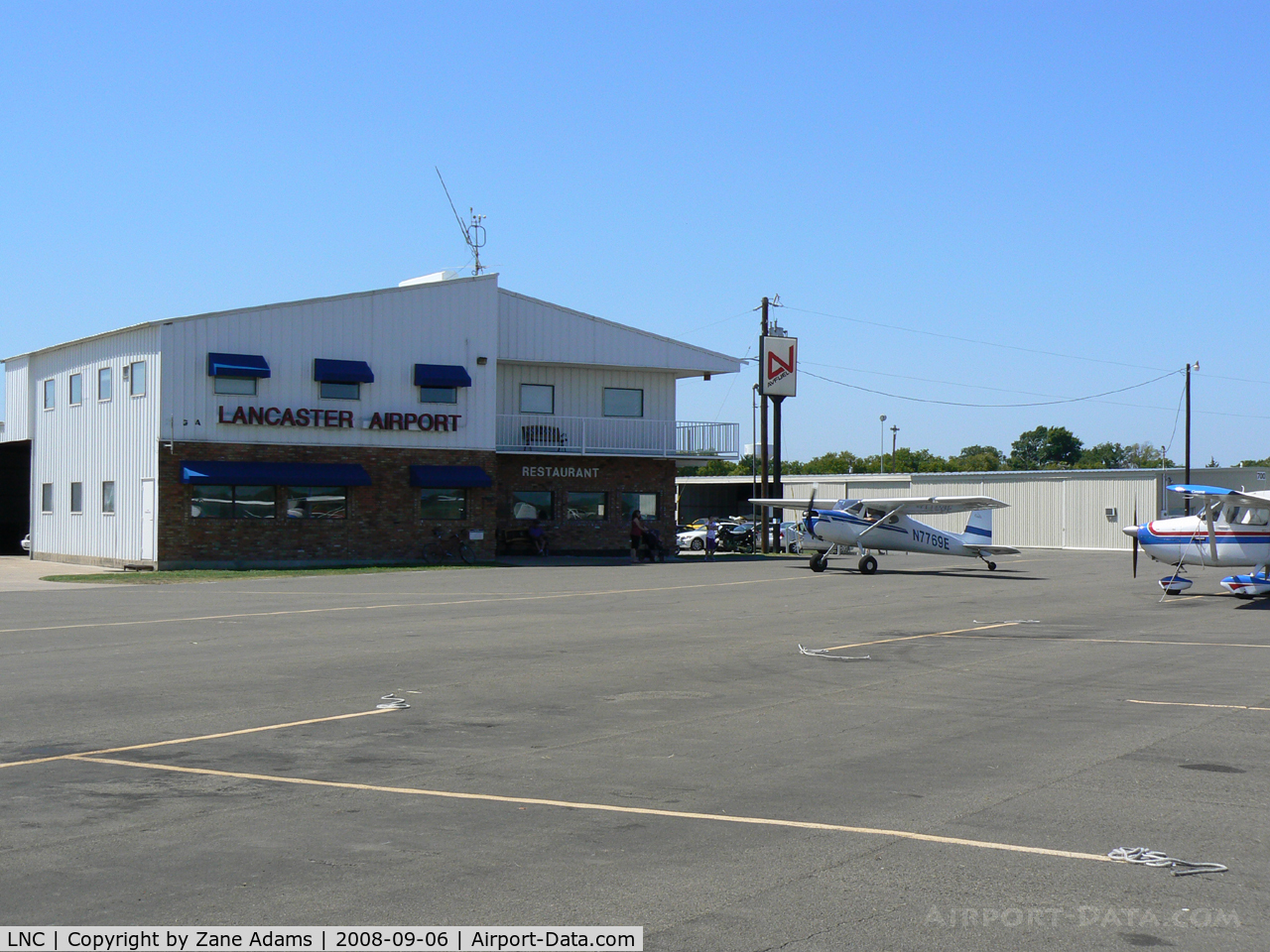 Lancaster Regional Airport (LNC) - Terminal Building and $100 Dollar Hamburger Stop