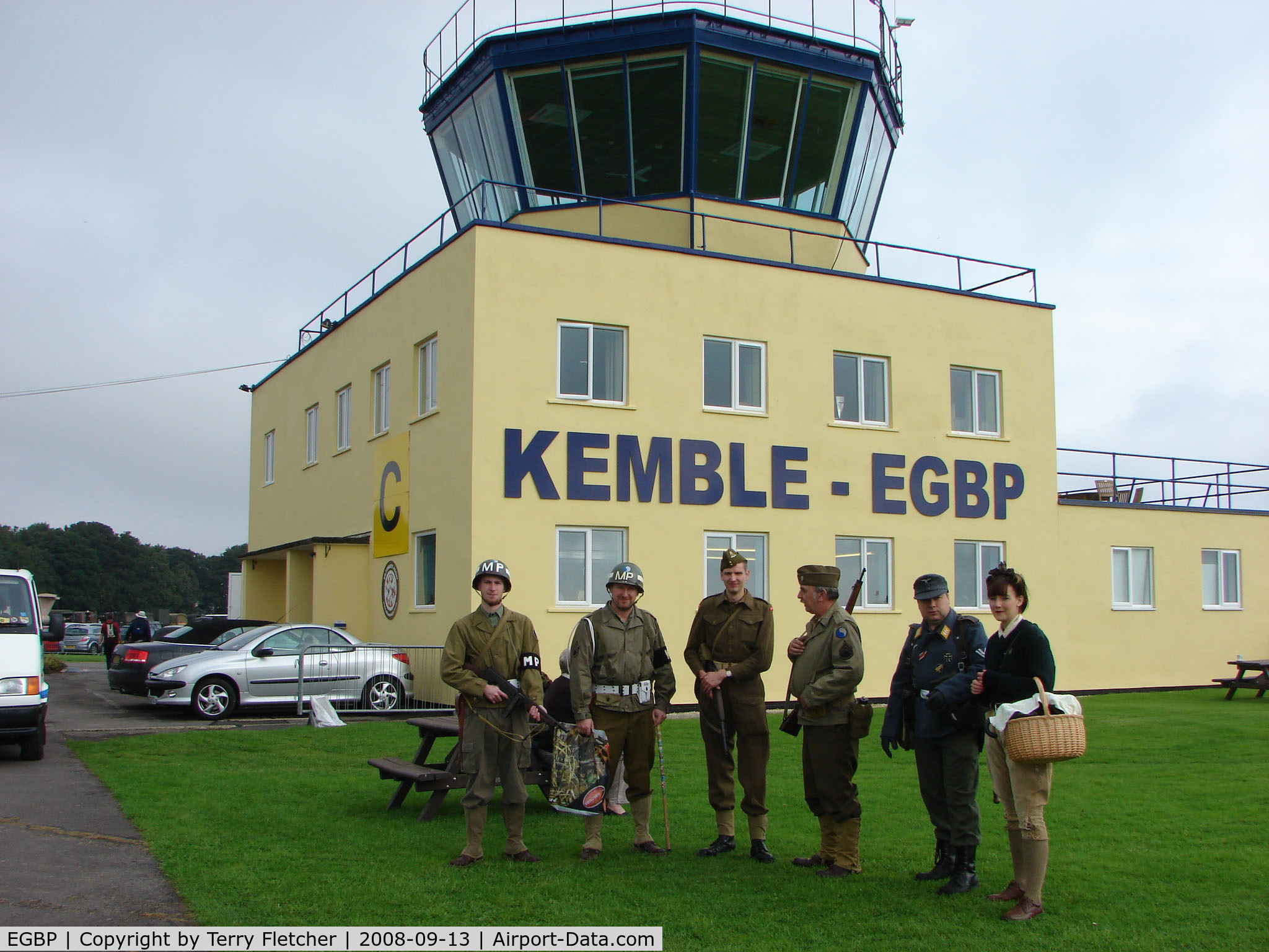 Kemble Airport, Kemble, England United Kingdom (EGBP) - 1940s Cloyhing was the order of the day at the Kemble 2008 battle of Britain Open Day