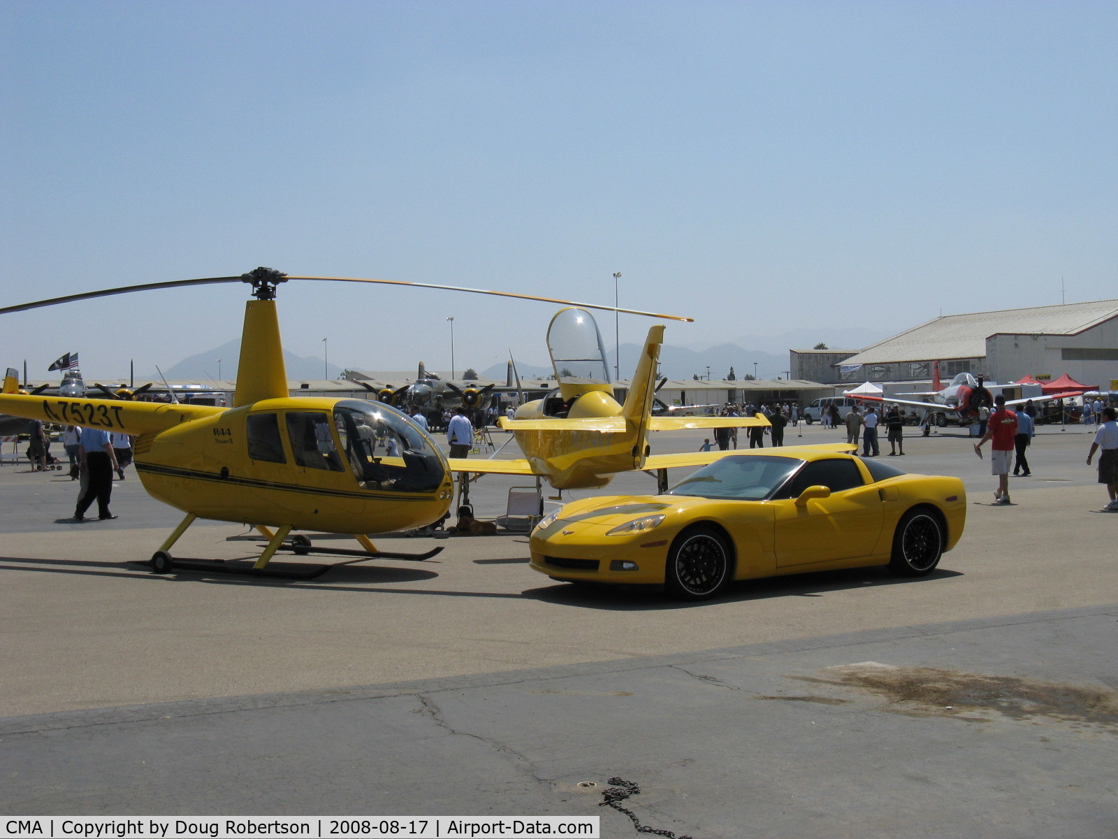 Camarillo Airport (CMA) - Yellow Toys for Big Boys at EAA Annual Airshow