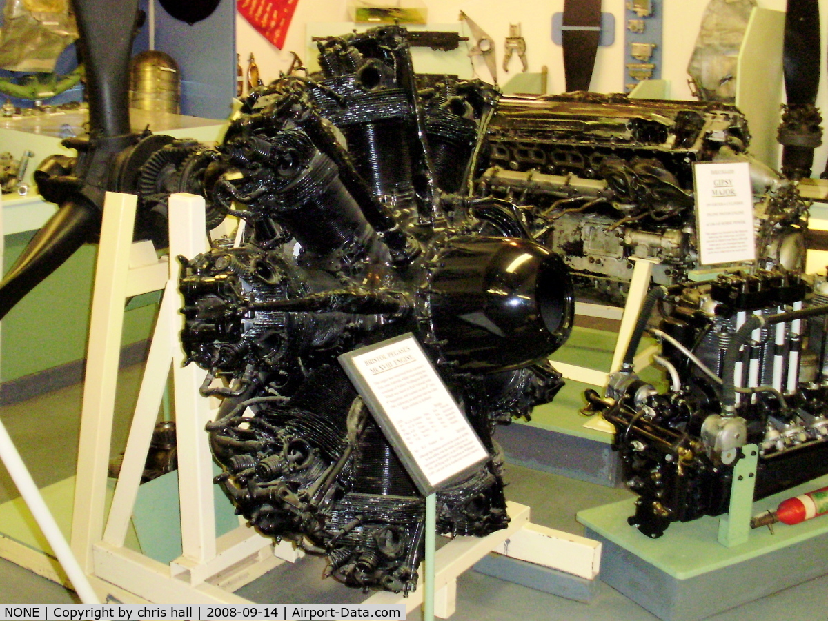 NONE Airport - Bristol Pegasus engine on display at the Fenland & West Norfolk Aviation Museum