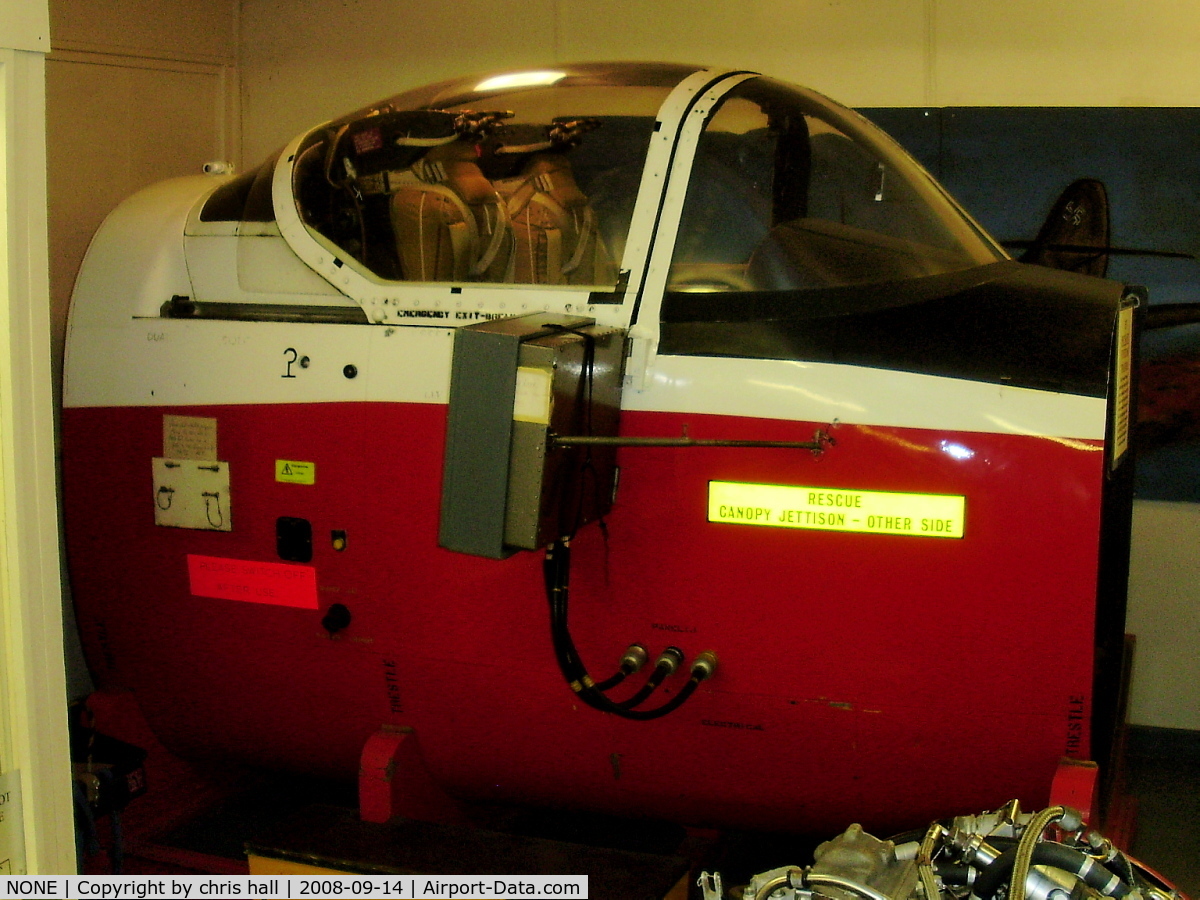 NONE Airport - Jet Provost Systems Trainer Cockpit Section on display at the Fenland & West Norfolk Aviation Museum