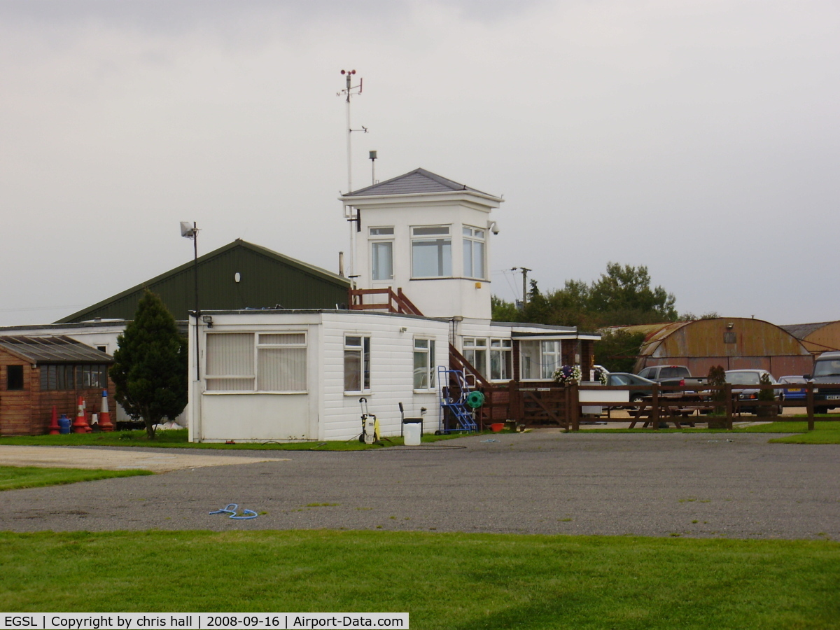 Andrewsfield Airport, Braintree, England United Kingdom (EGSL) - The control tower and very friendly club house at Andrewsfield